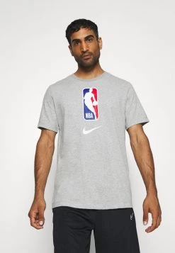 Nike Performance Herren NBA DRY TEE - T-Shirt Print - Dark Grey Heather