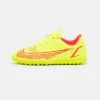 Nike Performance JR MERCURIAL VAPOR 14 CLUB TF UNISEX - Fußballschuh Multinocken - Volt/bright Crimson