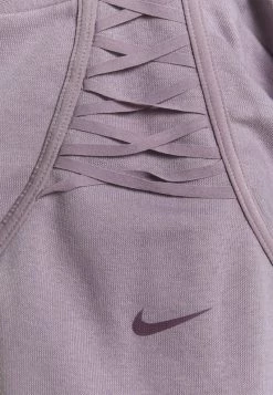 Nike Performance Damen CROP CREW - Sweatshirt - Purple Smoke -Angebote Nike Store 79bd4182014a408d9a5fac8f7600b11a