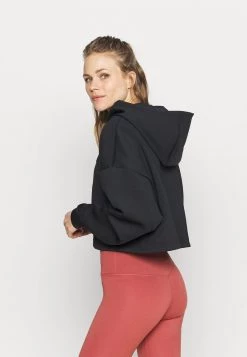 Nike Performance HOODIE - Kapuzenpullover - Black/metallic Silver | Damen -Angebote Nike Store 7a0c7196322d4629b7cc84e1e85deed9