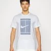 Nike Performance Herren TEE COURT - T-Shirt Print - White/ashen Slate