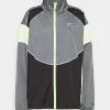Nike Performance Damen FLY JACKET - Trainingsjacke - Smoke Grey/black/barely Volt