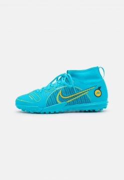 Nike Performance MERCURIAL JR 8 ACADEMY TF UNISEX - Fußballschuh Multinocken - Chlorine Blue/laser Orange/marina