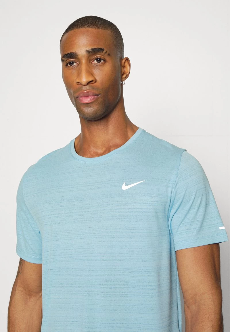 Nike Performance Herren MILER TOP - Sport T-shirt - Worn Blue/reflective Silver 5 Nike Performance Herren MILER TOP - Sport T-shirt - Worn Blue/reflective Silver – Bild 5