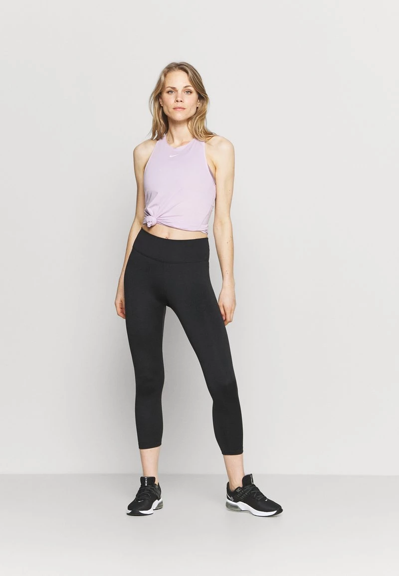 Nike Performance Damen TANK ALL OVER - Sport T-shirt - Iced Lilac/white 2 Nike Performance Damen TANK ALL OVER - Sport T-shirt - Iced Lilac/white – Bild 2