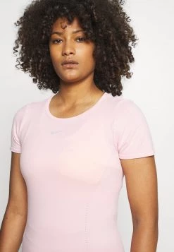 Nike Performance Damen AURA SLIM - Sport T-shirt - Pink Glaze/silver -Angebote Nike Store 7c5dcad883474517ad922d50554ce1e1