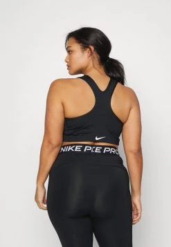 Nike Performance BRA - Sport-BH Mit Mittlerer Stützkraft - Black/metallic Silver/white | Damen -Angebote Nike Store 7cb4ee7247764d6686f9a139fd3bd273