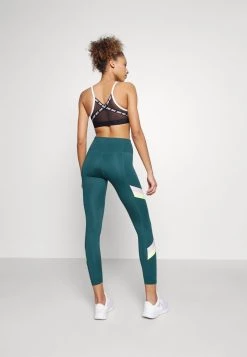 Nike Performance ONE STRIPE 7/8 - Tights - Dark Teal Green/lime Glow | Damen -Angebote Nike Store 7cbed54fc2ac43d78b8bba67be0dfd4d