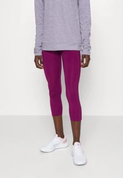 Nike Performance Damen FAST CROP - Tights - Sangria/silver