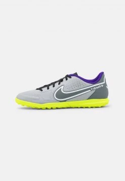 Nike Performance Herren TIEMPO LEGEND 9 CLUB TF - Fußballschuh Multinocken - Light Smoke Grey/white/smoke Grey/volt