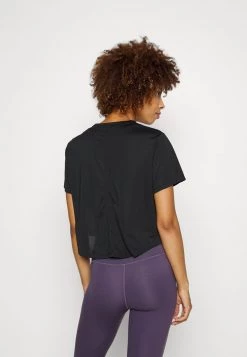 Nike Performance Damen ONE - T-Shirt Print - Black/metallic Silver -Angebote Nike Store 7df2cc7ccd7841fc828e87f6ee68bd3f