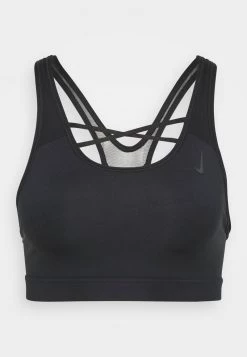 Nike Performance Damen STRAPPY BRA - Sport-BH Mit Mittlerer Stützkraft - Black/dark Smoke Grey -Angebote Nike Store 7e3902cd547b47488bbcb347a6368ee1