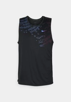 Nike Performance MILER TANK - Top - Black/sangria | Herren -Angebote Nike Store 7e46cbe51bf14e649b1f88246b1306dc