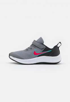 Nike Performance STAR RUNNER 3 UNISEX - Laufschuh Neutral - Smoke Grey/siren Red/black/washed Teal