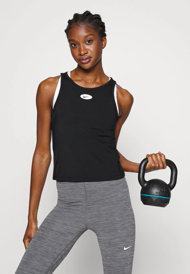 Nike Performance Damen ICON CLASH TANK - Top - Black/atomic Green/white 4 Nike Performance Damen ICON CLASH TANK - Top - Black/atomic Green/white – Bild 4