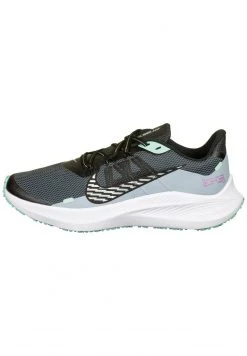 Nike Performance Damen ZOOM WINFLO - Laufschuh Trail - Obsidian Mist / Chrome Black / Aurora Green