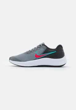 Nike Performance STAR RUNNER 3 UNISEX - Laufschuh Neutral - Smoke Grey/siren Red/black/washed Teal