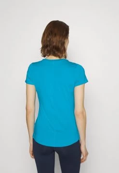 Nike Performance Damen ONE SLIM - Sport T-shirt - Laser Blue/white -Angebote Nike Store 7fa796fb87bd478b8df07f6ae62f1139