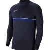 Nike Performance Herren ACADEMY DRIL - Fleecepullover - Blauweissblau