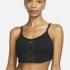 Nike Performance Damen Sport-BH Mit Leichter Stützkraft - Black Metallic Gold