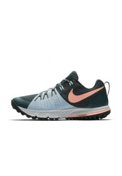 Nike Performance AIR ZOOM WILDHORSE 4 - Laufschuh Trail - Deep Jungle/ocean Bliss/armoury Navy | Damen