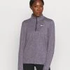 Nike Performance ELEMENT - Langarmshirt - Cave Purple/indigo Haze/heather/silver | Damen