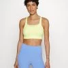 Nike Performance Damen LUXE BRA - Sport-BH Mit Mittlerer Stützkraft - Light Citron/grey Fog