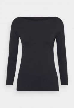 Nike Performance Damen THE YOGA LUXE - Langarmshirt - Black/dark Smoke Grey -Angebote Nike Store 8201d81af6e74a1e82d48d5ba1deeb85