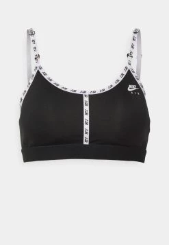 Nike Performance Damen AIR INDY LOGO BRA - Sport-BH Mit Leichter Stützkraft - Black/white -Angebote Nike Store 827e5bac4e724d9ebac3f2e3ab278bc9