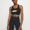 Nike Performance Damen BRA - Sport-BH Mit Mittlerer Stützkraft - Black/dark Smoke Grey