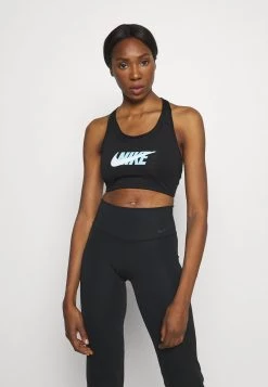 Nike Performance Damen BRA - Sport-BH Mit Mittlerer Stützkraft - Black/dark Smoke Grey
