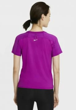 Nike Performance Damen MILER - T-Shirt Print - Red Plum -Angebote Nike Store 83350b6a44dd446bb7588e0ee71b2ed8
