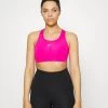 Nike Performance BRA - Sport-BH Mit Mittlerer Stützkraft - Active Pink/white | Damen