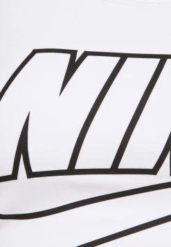 Nike Performance Damen FUTURA BRA - Sport-BH Mit Mittlerer Stützkraft - White/black -Angebote Nike Store 8384697cfcba4894b2b90f61b543b74d