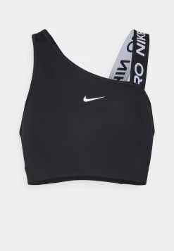 Nike Performance Damen ASYMMETRIC BRA - Sport-BH Mit Mittlerer Stützkraft - Black/particle Grey/white -Angebote Nike Store 83929511ea4b4cf7bcd2168c5a7b69a8