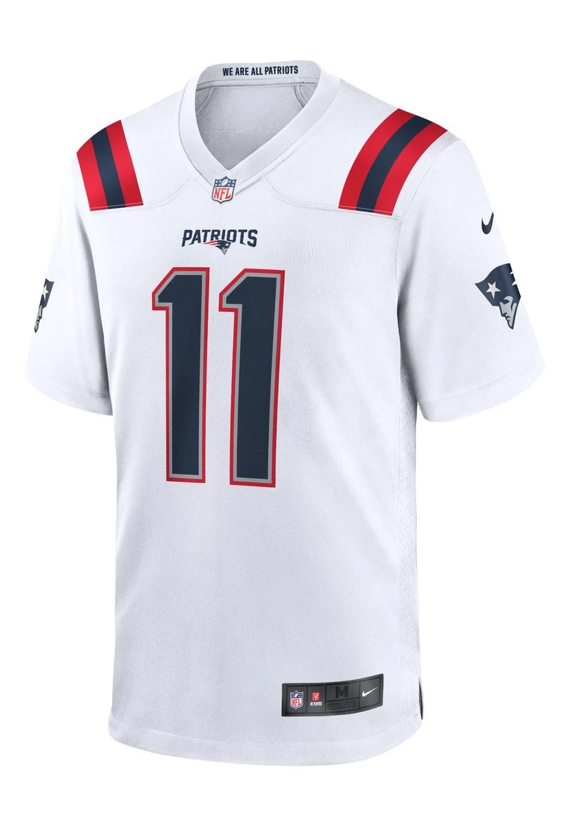 Nike Performance Herren GAME JERSEY NEW ENGLAND PATRIOTS #11 JULIAN EDELMAN - Fußball-Trikot - White 1 Nike Performance Herren GAME JERSEY NEW ENGLAND PATRIOTS #11 JULIAN EDELMAN - Fußball-Trikot - White