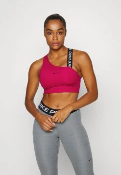 Nike Performance ASYMMETRIC BRA - Sport-BH Mit Mittlerer Stützkraft - Mystic Hibiscus/black | Damen