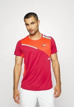 Nike Performance DRY SLAM - T-Shirt Print - Pomegranate/habanero Red/white | Herren