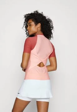 Nike Performance Damen Sport T-shirt - Bleached Coral/canyon Rust/white -Angebote Nike Store 8608f9f975c441b08a38d2e2a279ddaa