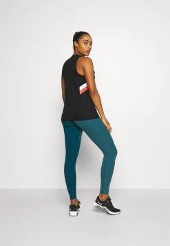 Nike Performance Damen DRY STRIPE - Top - Black/chile Red -Angebote Nike Store 862318acaa6a4bdca3ce1a01fa9bda31