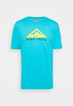 Nike Performance Herren TEE TRAIL - T-Shirt Print - Chlorine Blue