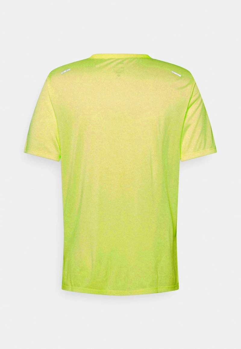 Nike Performance Herren RISE - Sport T-shirt - Volt Heather/silver 2 Nike Performance Herren RISE - Sport T-shirt - Volt Heather/silver – Bild 2