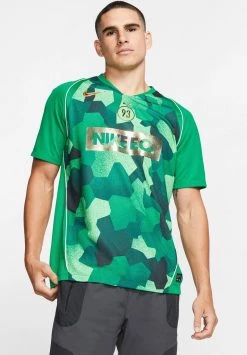 Nike Performance KYLIAN MBAPPÉ DRY FUSSBALLTRIKOT HERREN - T-Shirt Print - Lucid Green/electro Green/metallic Gold