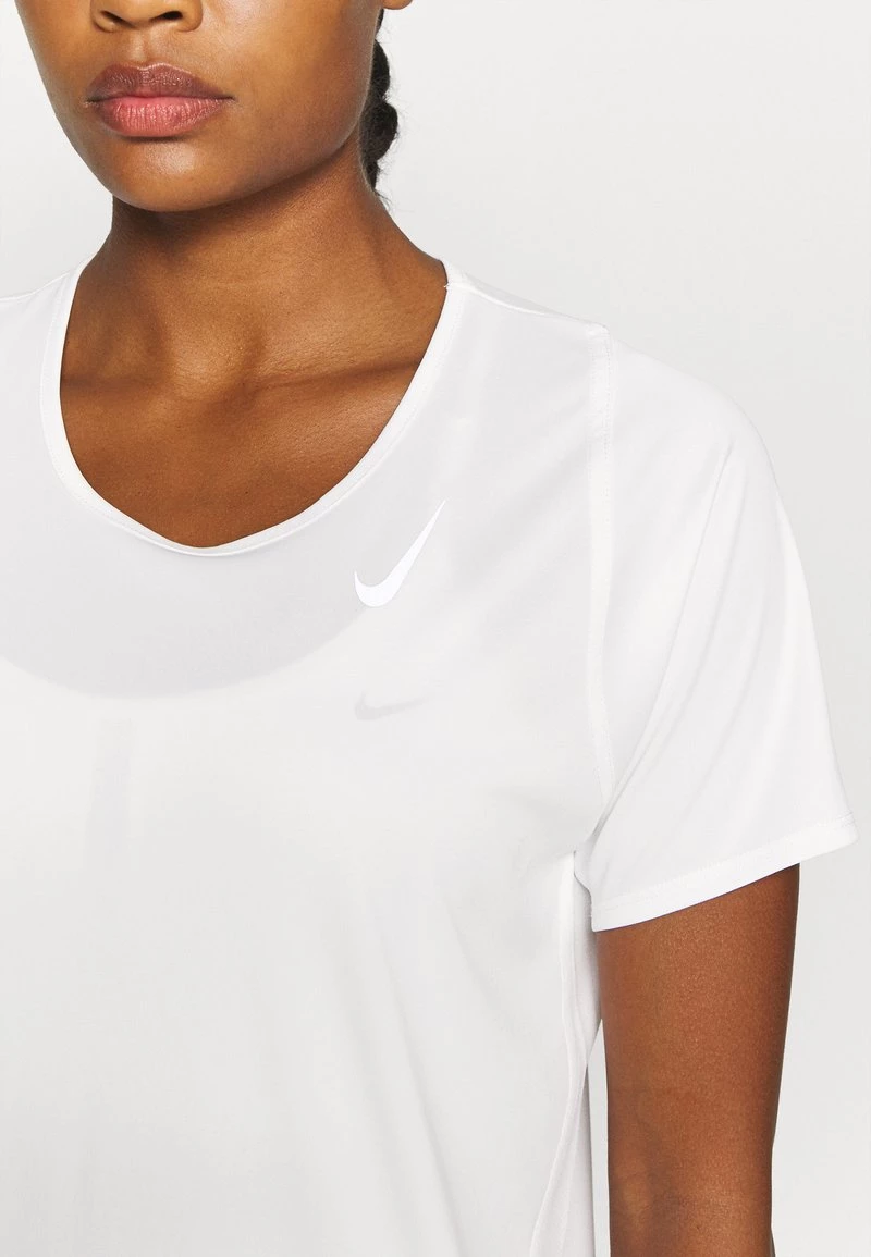 Nike Performance Damen RACE - Sport T-shirt - White/silver 5 Nike Performance Damen RACE - Sport T-shirt - White/silver – Bild 5