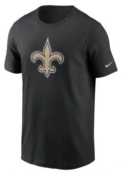 Nike Performance Herren NFL NEW ORLEANS LOGO ESSENTIAL - T-Shirt Print - Black 00a