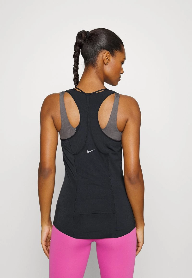 Nike Performance LUXE TANK - Top - Black/iron Grey | Damen 3 Nike Performance LUXE TANK - Top - Black/iron Grey | Damen – Bild 3