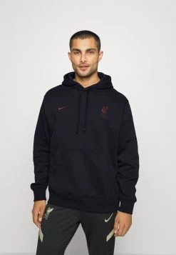 Nike Performance Herren LIVERPOOL FC CLUB HOODIE - Kapuzenpullover - Black/mystic Stone