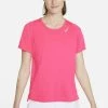Nike Performance Damen RACE - Sport T-shirt - Hyper Pink