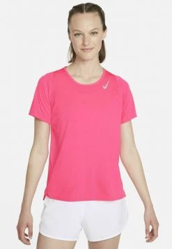 Nike Performance Damen RACE - Sport T-shirt - Hyper Pink