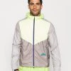 Nike Performance Herren TRAIL WINDRUNNER - Laufjacke - Lemon Twist/moon Fossil/college Grey/bright Spruce